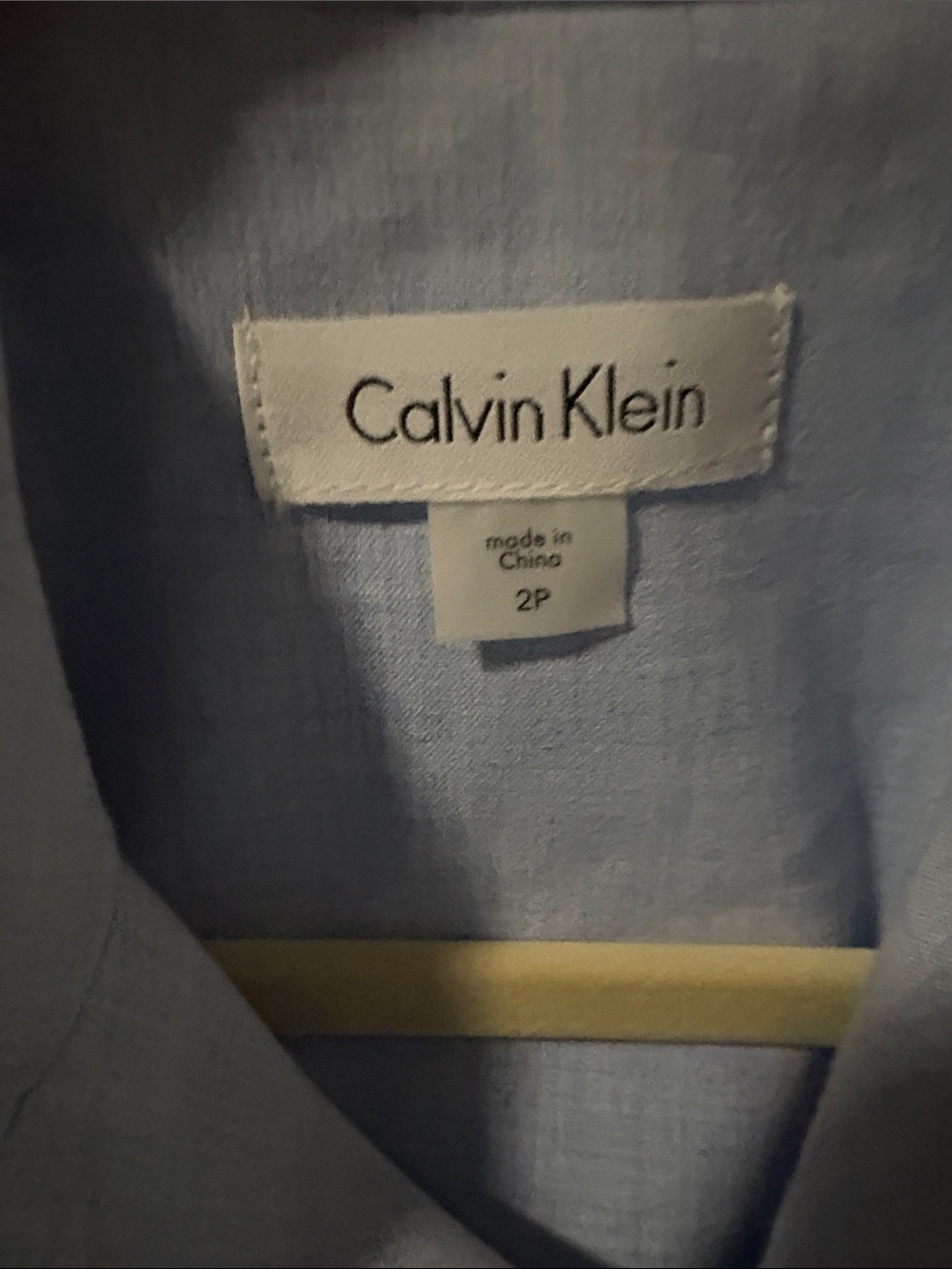 Calvin Klein Light Blue Sleeveless Midi Dress with Tie Belt - Picture 4 of 4